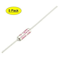 5Pcs RY TF 142 Celsius Degree Cutoff Thermal Fuse AC 250V 10A White Silver Tone