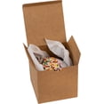 thumbnail image 2 of Cube Kraft Gift Tuck Top Boxes 36 Pack 4x4x4, 2 of 5