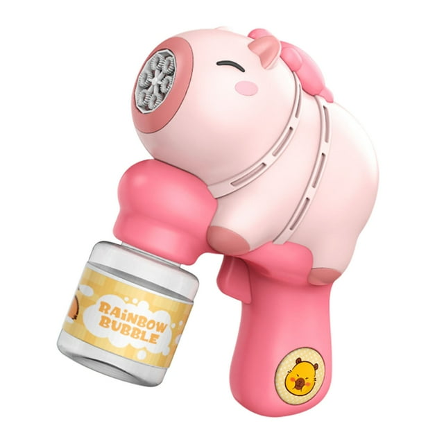 Machine à Bulles en Forme d'Animal Rose pour Activités Extérieures d'Été pour Enfants
