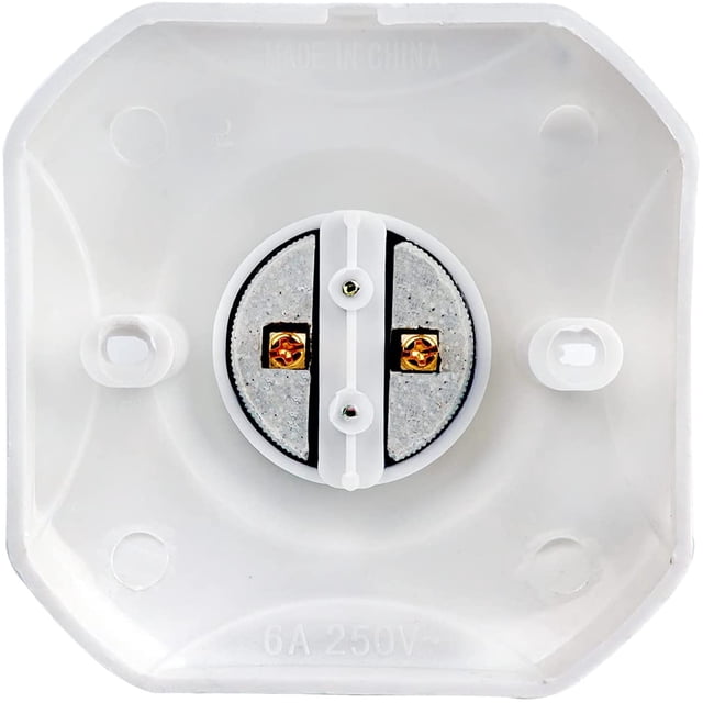 Zócalo de techo con rosca E27, Zócalo de garaje E27, CA 220-240 V, Portalámparas para bombilla LED, Base de techo E27, Base de lámpara de plástico blanco para lámpara de pared, Juego de 4