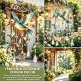thumbnail image 5 of Hotyverty Graceful Hummingbird Wind Chime, Wind Chimes for Outside, Stained Glass & Crystal Sun Catcher Windchime, Colorful Bird Yard Decorations Outdoor, Memorial Gardening Gift for Women #A, 5 of 8