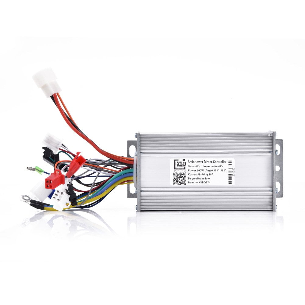 Brushless Controller 36V/48V Aluminium Alloy E-Bike Brushless Motor Controller for Electric Bicycle Scooter 500W