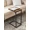 Brown + one-size, variant on WX C-Shaped End Table, Small Side Table For Couch, Sofa Table With Metal Frame For Living Room, Bedroom, Bedside