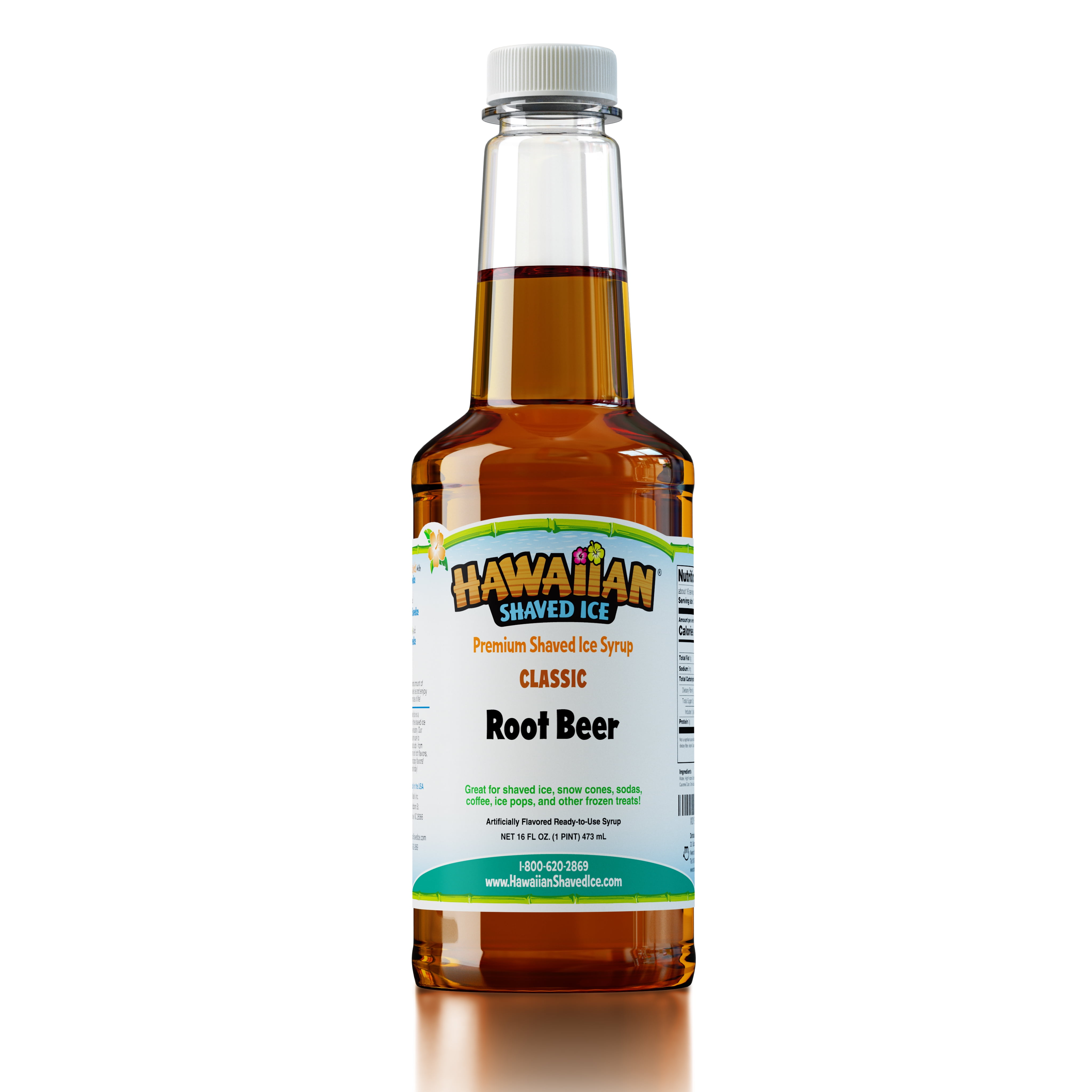 Hawaiian Shaved Ice Snow Cone Syrup - Root Beer Flavor (Pint)