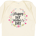 thumbnail image 4 of Inktastic Happy 1st Mothers Day Girls Girls Long Sleeve Baby Bodysuit, 4 of 5