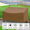 thumbnail image 3 of Outdoor Bench Cover, Waterproof Outdoor Patio Furniture Cover for 3-Seater Bench, Heavy-Duty Oxford Cloth Garden Sofa Chair Cover, 3 of 9