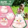 thumbnail image 4 of GASTROPOD Dog Dresses for Small Dogs Girl,Polyester Girl Dog Clothes,Glimmer Look with Layered Mesh Dog Clothes,Pink,M, 4 of 7