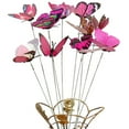 thumbnail image 2 of EIMELI 10 Pcs/Set Simulation Bâton de Papillon Décoration de Pot de Fleurs de Jardin Extérieur, 2 of 10