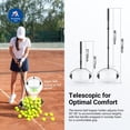thumbnail image 3 of Recogedor de pelotas de tenis NEEWER con rodillo telescópico 76-147 cm, 3 of 9