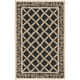 thumbnail image 6 of SAFAVIEH Chelsea Alecia Geometric Borders Wool Area Rug, Black/Gold, 2'6" x 4', 6 of 10