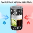 thumbnail image 2 of 20oz Coffee Tumblers Black Halloween Cat Skull Pattern Stainless Steel Vacuum Insulated Travel Tumbler Coffee Cups Mug with Lid and Straw with Cleaning Brush for Cold & Hot Drinks, 2 of 5
