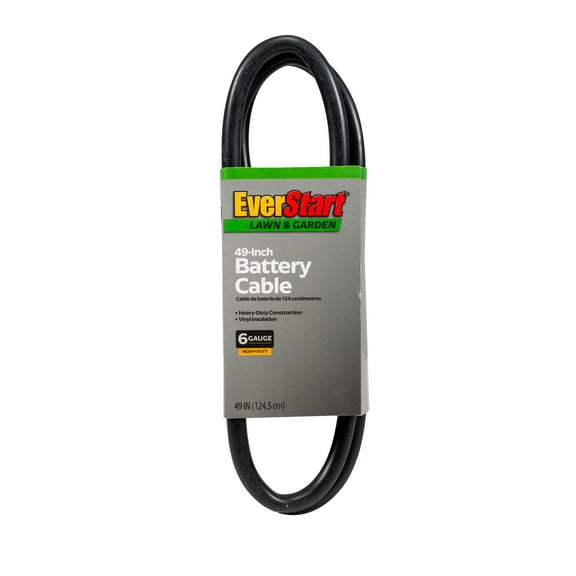 Everstart LG49-6-77 6-Gauge 49" Black Lawn and Garden Battery Cable