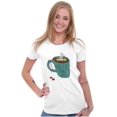 thumbnail image 3 of Need More Coffee Cute Funny Caturday Womens Slim Fit Graphic Tee Brisco Brands X, 3 of 5
