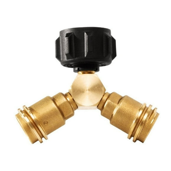 Propane Splitter, Propane Tank Y Splitter Adapter with Valves