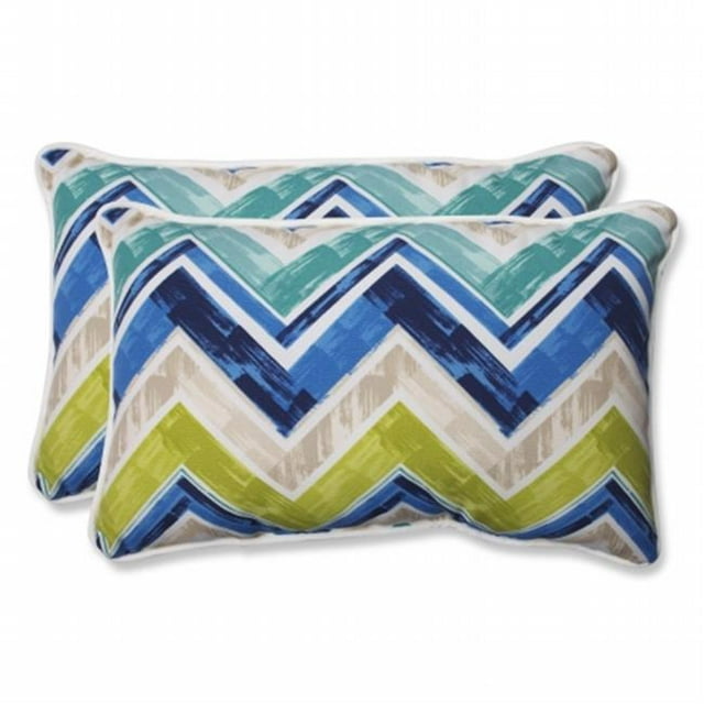 Pillow Perfect 560656 Marquesa Marine Rectangular Throw Pillow - Set of 2