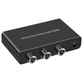 thumbnail image 2 of Conmutador de audio,4 puertos Interruptor de audio Computadora MP3 Auriculares,Altavoz de control de volumen de conmutador de audio de 3,5 mm,Audio Splitter Switcher 4 Entrada 1 Salida, 2 of 9