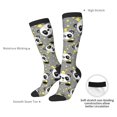 thumbnail image 4 of Bingfone Panda With Crown And Stars Print Compression Socks for Women and Men Long Socks for Running Athletic Cycling Nurse, 4 of 6