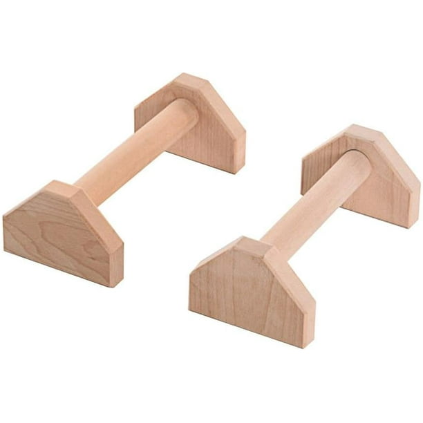 Push Up Bars Calisthenics Equipment, Solid Wood Push Up Handles for