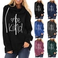 thumbnail image 4 of Sudaderas Con Capucha Para Mujer, Sudaderas Con Capucha Informales Para Mujer, Transpirables, Amigables Con La Piel, Poliéster Suave, Estampado De Letras Para Exteriores ANGGREK Otros, 4 of 5