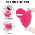 thumbnail image 3 of 3/5 PCS Makeup Sponge Set Makeup Puff Beauty Foundation Blend Sponge Multicolor Beauty Makeup Egg Basic Mixing Sponge Random Color Rose red light blue pink green milk tea color, 3 of 6