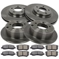 thumbnail image 2 of Brake and Rotors Kits SCITOO Front Rear Brake Rotors and Ceramic Brake Pads Fit For Chrysler 200 / Sebring For Dodge Avenger / Caliber For Jeep Compass 2007-2017 For Jeep Patriot 2007-2017, 2 of 5