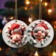 thumbnail image 1 of XWSHYW Decoraciones para El Hogar Colgante Decoración Navideña de Doble Cara Colgante de Decoración de Árbol de Navidad Colgante Decoración de Fiesta Navideña, 1 of 6