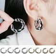 thumbnail image 6 of vnanda Women Hoop Earrings 1 Pair Women Earrings Lightweight Fashionable Exquisite Hoop Earrings Jewelry Accessories Comfortable Hoop Earrings, 6 of 8
