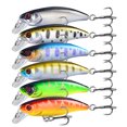 thumbnail image 4 of Cheers.US 6Pcs 53mm/4.5g Fake Bait Vivid Anti-oxidation Strong Hook Fish-shaped Fishing Artificial Bait for Marine Water Fishing Tackle Tool, 4 of 7