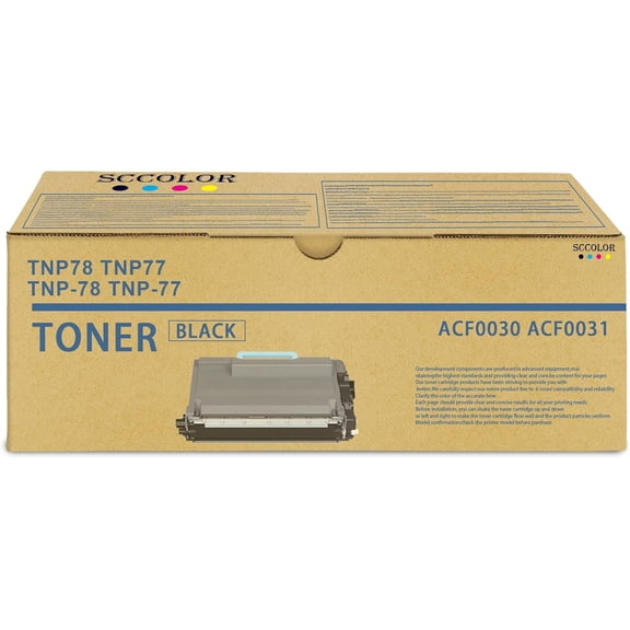 Compatible Toner Cartridge Replacement for Konica Minolta TNP78 TNP77 TNP-78 TNP-77 ACF0030 ACF0031 Bizhub 4020i 5020i Printer.9,000 Pages