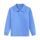 thumbnail image 4 of Ceisia Kids' Solid Color Long Sleeve Polo Shirt for Back-to-School & Casual Wear Sky Blue 130 Gifts, 4 of 4