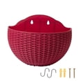 thumbnail image 4 of 2 Uds Maceta De Pared Maceta De Riego Automático Perchas Jardín Rosa Rojo Sunnimix Jardinera colgante, 4 of 8