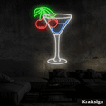 thumbnail image 4 of Craftnamesign Cherry Cocktail Neon Sign, Cocktail LED Sign, Bar Club Decor, 4 of 4