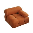 thumbnail image 6 of bokifol 139"Modular Sectional Sofa for Living Room,Cloud Sectional Couch with Movable Ottoman,L-Shape Sofa Couch with Armrest,Upholstered Couches for Bedroom,Orange, 6 of 8