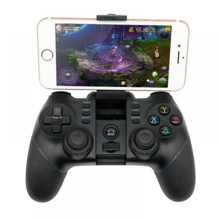 RALAN-X6 Wireless Game Controller for Windows 7 8 10 PC/iOS/Android, Dual Shock USB Bluetooth Mobile Phone Gamepad Joystick for Apple Arcade MFi Games