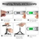 thumbnail image 5 of Báscula electrónica para equipaje Báscula digital portátil máx. 50 kg/110 lb LB g Oz kg con función de tara y pantalla LCD retroiluminada Báscula para traje de viaje Báscula de viaje sin batería, 5 of 8