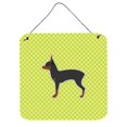 thumbnail image 1 of Toy Fox Terrier Checkerboard Green Wall or Door Hanging Prints, 1 of 1