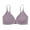 Purple, variant on qolati Women's Front Closure T-Shirt Bra Seamless Full-Coverages No Underwire Lightly Padded Bras Wireless Comfortable Breathable Push Up Everyday Bras