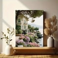 thumbnail image 6 of Floral Coastal Villa Canvas Print Wall Art for Italian Riviera Living Room Bedroom Hotel Decor, 6 of 8