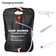 thumbnail image 6 of Schanno Camping Shower, 5 Gallon/20L Portable Solar Heating Shower Bag for Outdoor Beach Swimming Traveling Hiking, Black, 6 of 9
