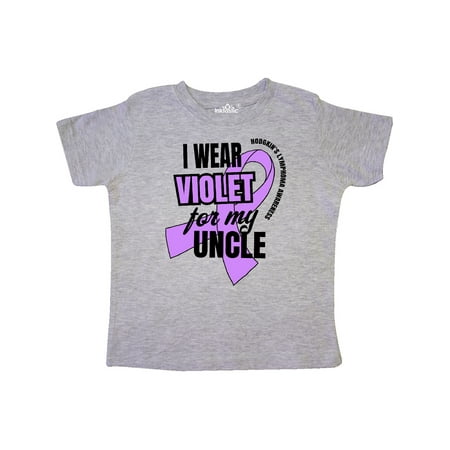 

Inktastic I Wear Violet For My Uncle Hodgkins Lymphoma Awareness Gift Toddler Boy or Toddler Girl T-Shirt
