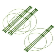 Uxcell 11.8'' Climbing Trellis Plant Support Cage Plastic Green 3pcs