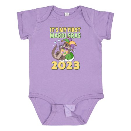 

Inktastic It s My First Mardi Gras 2023 Gift Baby Boy or Baby Girl Bodysuit