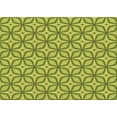 thumbnail image 1 of Ahgly Company Machine Washable Indoor Rectangle Transitional Neon Yellow Green Area Rugs, 4' x 6', 1 of 7