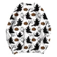 thumbnail image 5 of Duqingm Halloween Shirts for Women 2026 Long Sleeve Funny Graphic T-Shirt Casual Crewneck Tunic Tops Halloween Costumes Adult,XL, 5 of 7