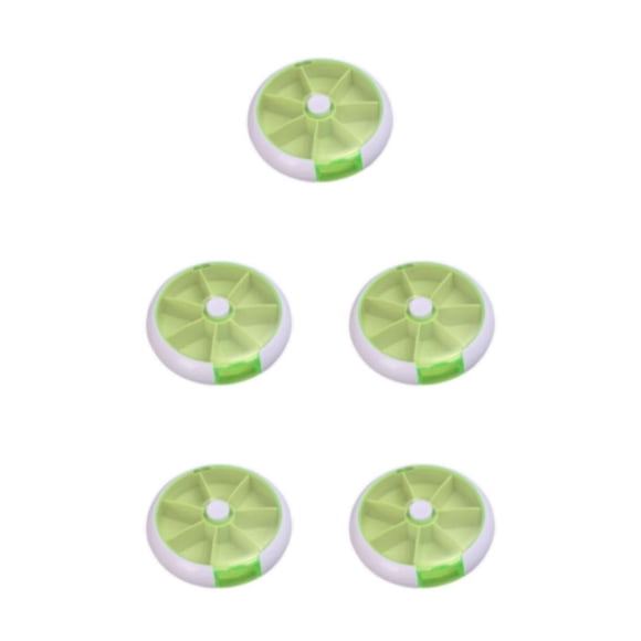 Pastillero Toystoory 7 Rejillas ABS PP Portátil Color Verde