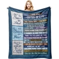 thumbnail image 1 of LHSHID Mother in Law Gifts from Daughter in Law Mother in Law Gifts Blanket Mother in Law Birthday Gifts Mother in Law Gifts Ideas for Christmas for Mother in Law Throw Blankets 30x40in, 1 of 6