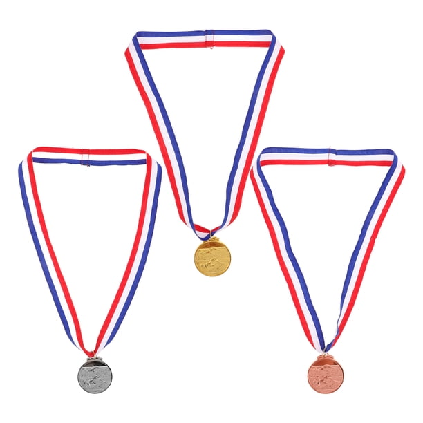 3 medallas de oro, plata y bronce para niños y adultos en competiciones de natación, eventos deportivos escolares e instituciones de formación
