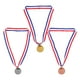 thumbnail image 1 of 3 medallas de oro, plata y bronce para niños y adultos en competiciones de natación, eventos deportivos escolares e instituciones de formación, 1 of 8