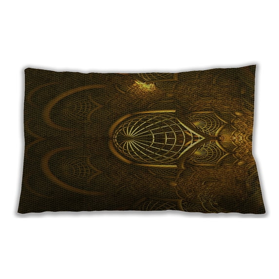 Ahgly Company Outdoor Rectangular Contemporary Lumbar Throw Pillow, 13 inch by 19 inch