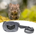 thumbnail image 3 of Bolsa de salida para hámster, portátil, transpirable, de franela gris, para mascotas pequeñas, conejillo de indias, ardilla, Chinchilla, 3 of 5